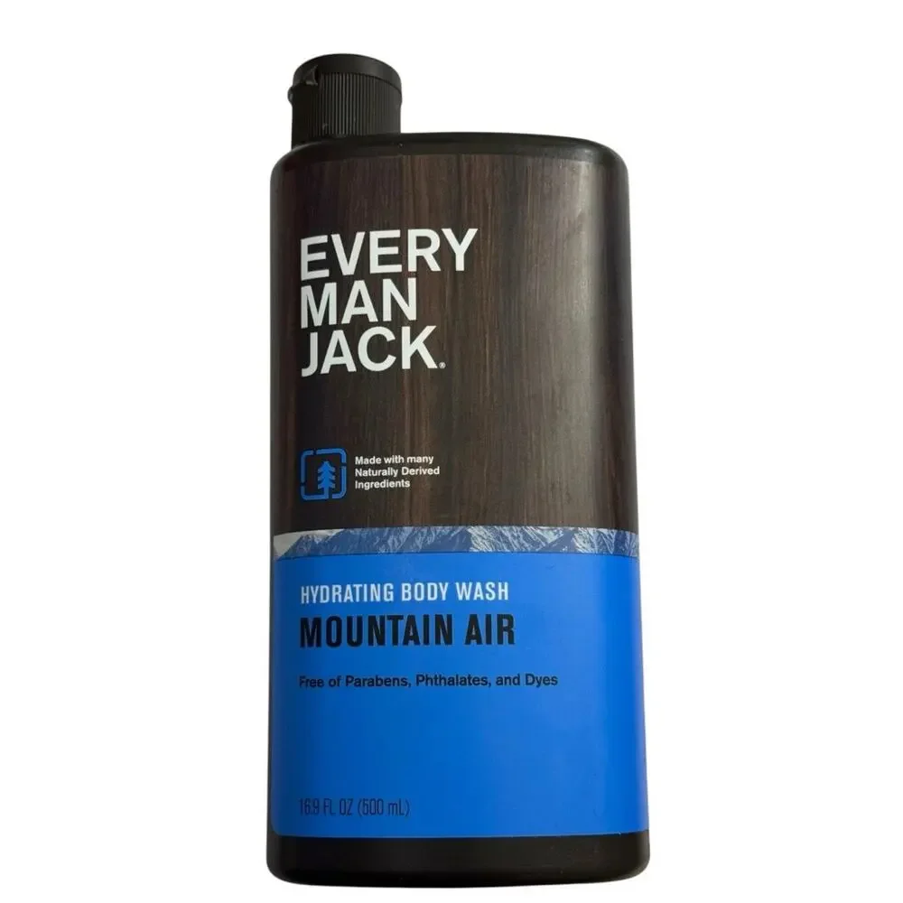 (2) Every Man Jack Hydrating Body Wash Mountain Air 16.9 Fl oz